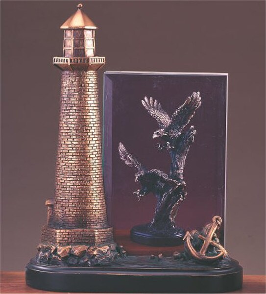 lighthouse Awards Glass Trophies Statue Inspirational group statue